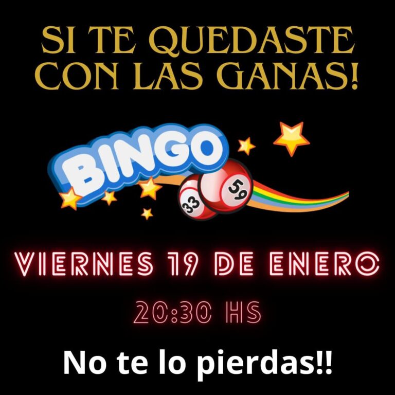 Bingo viernes 19 de Enero