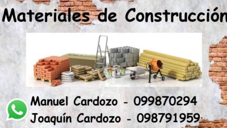 Manuel Cardozo-Materiales de construccion