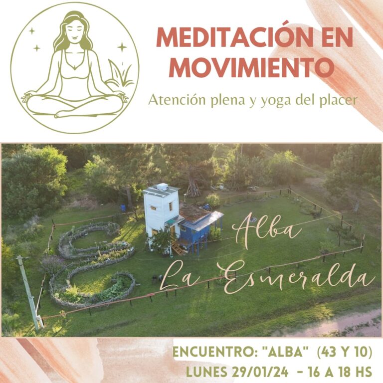 Meditación en movimiento - Alba 43 y 10 - Lunes 29 ENE de 16 a 18hs