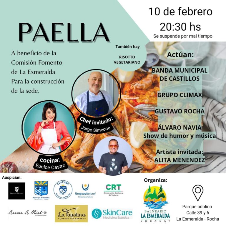 Gran paella en La Esmeralda - 10 de Febrero 20:30hs