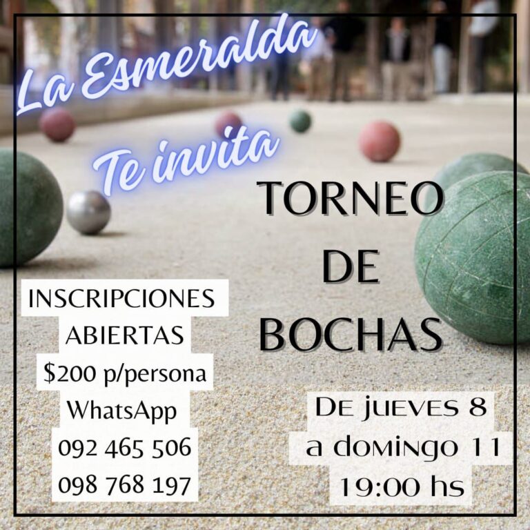 Torneo de bochas en La Esmeralda