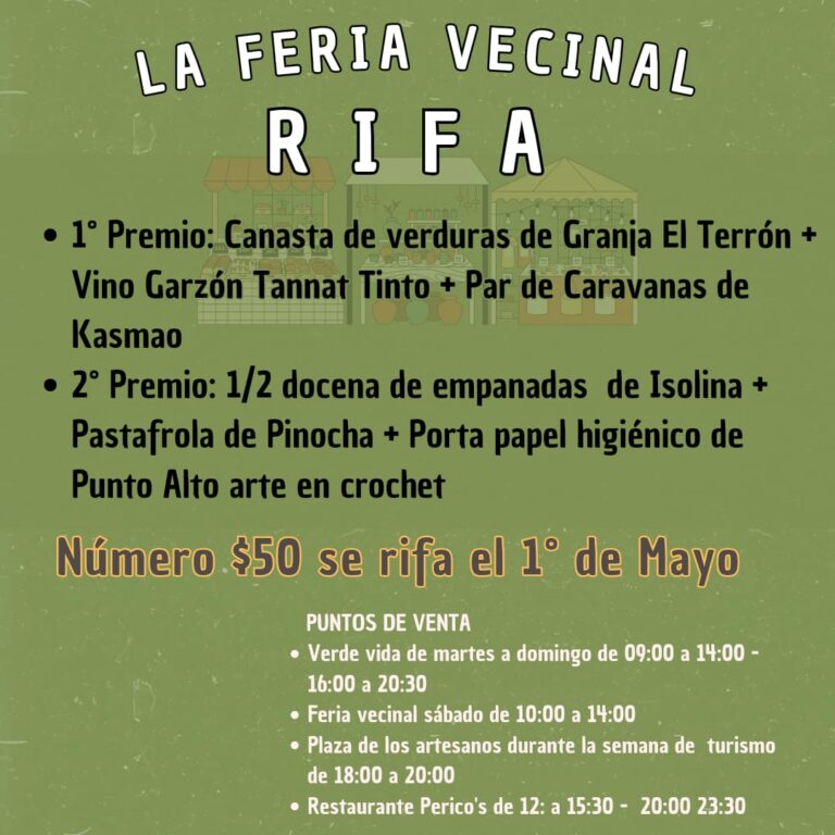 rifa feria vecinal