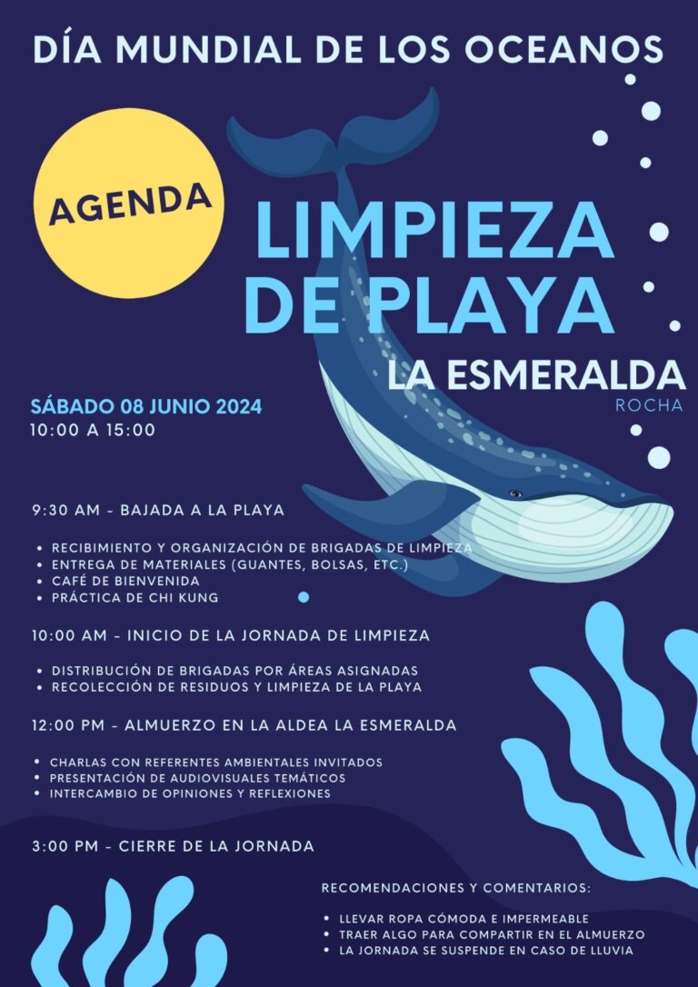 Limpieza de Playa 08 Junio 2024- La Esmeralda - Actividades del dia